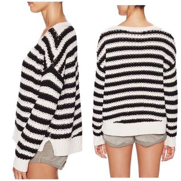 Free People Sweaters - Free people at the beach oversized knit striped sweater